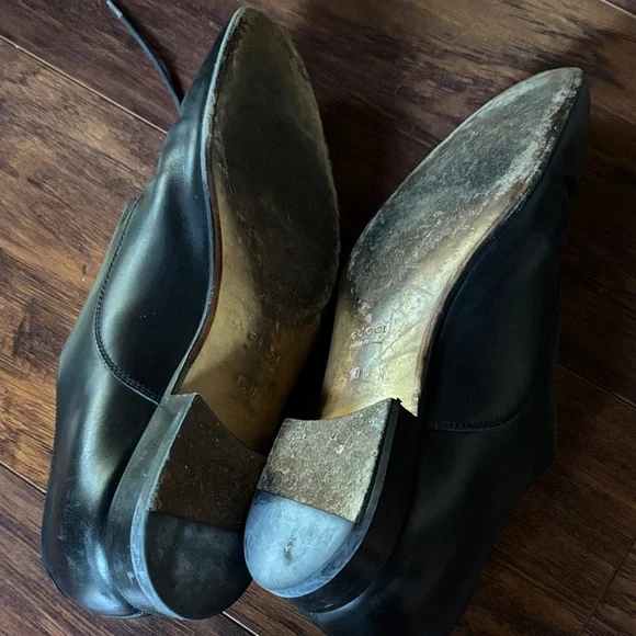 Gucci Black Leather Men's Oxfords